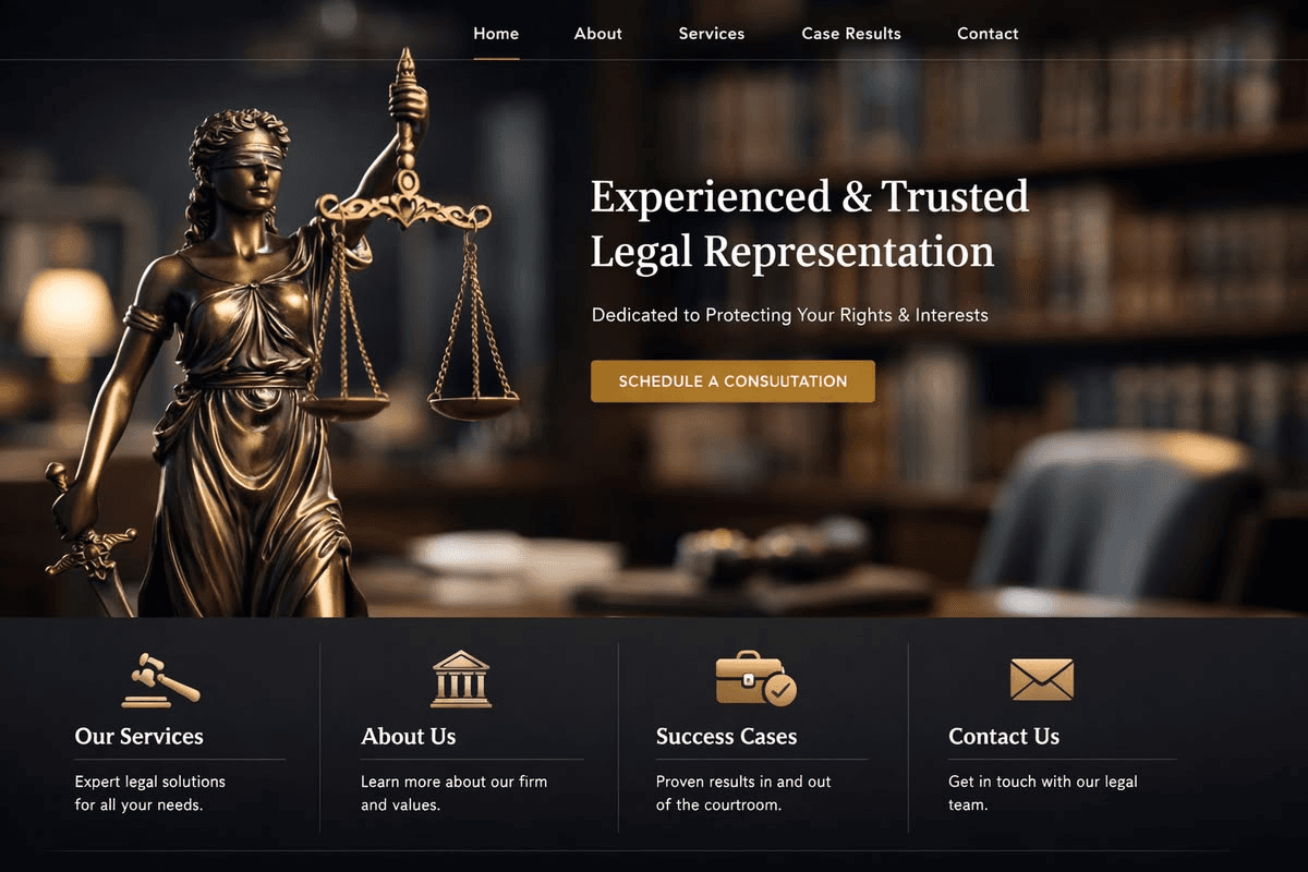 Bronze statue of Lady Justice in a legal library